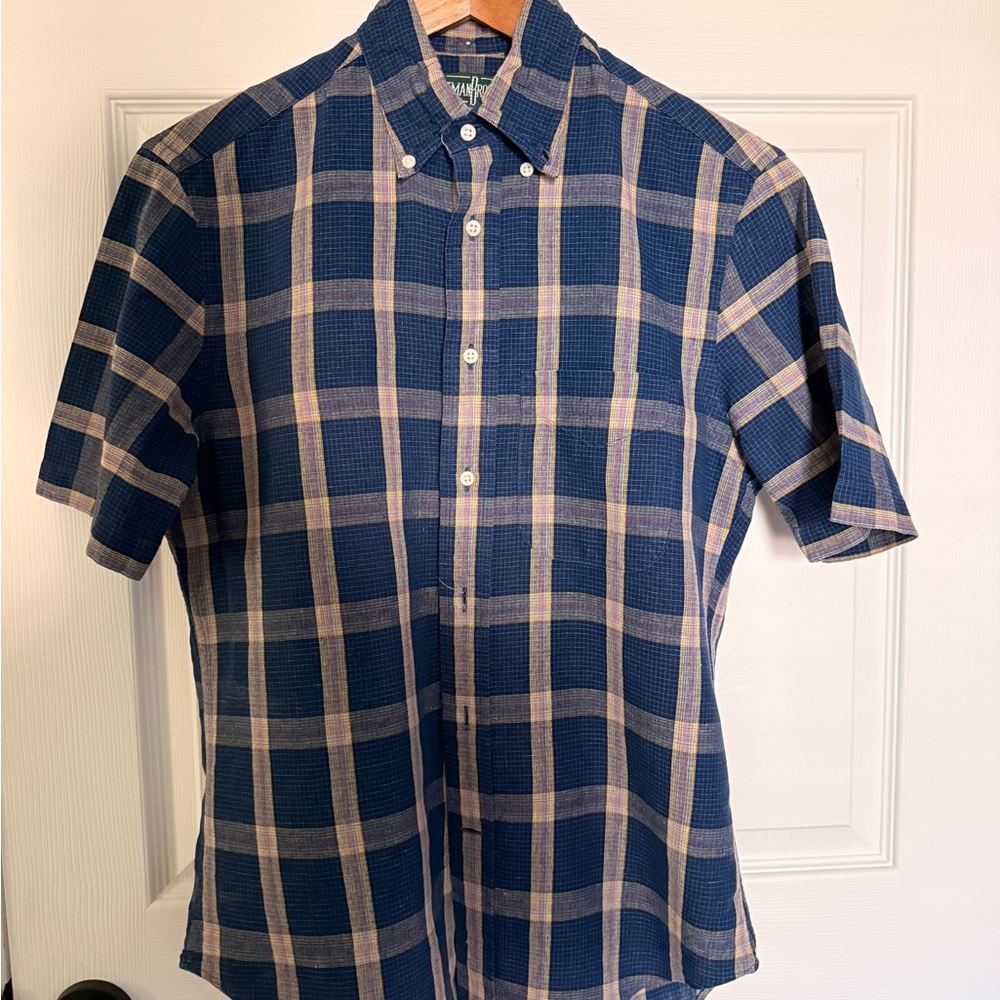 Vintage Gitman Bros. Short Sleeve Button-Down Shirt | Made in USA | Size S